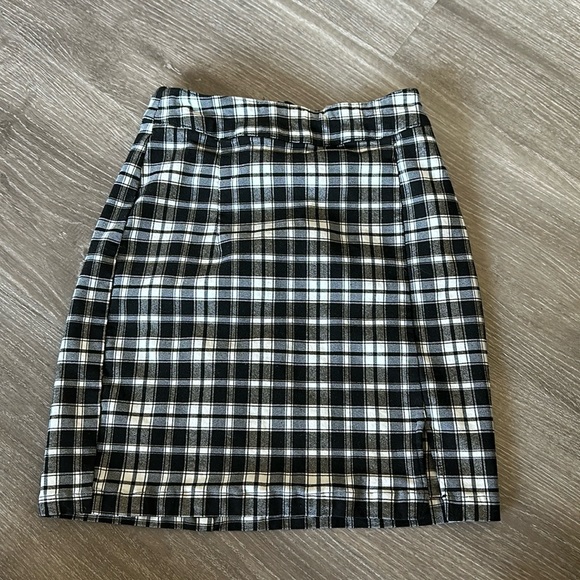 Garage plaid bodycon mini skirt - Picture 1 of 5
